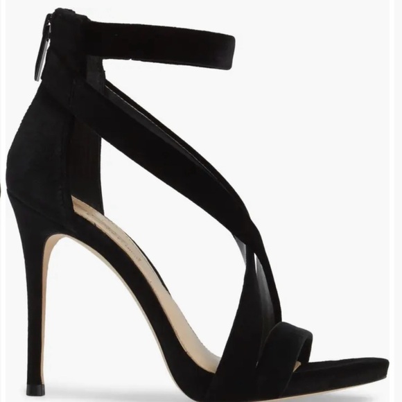 Imagine by Vince Camuto-black satin evening shoe-size 7.5 - Picture 3 of 11